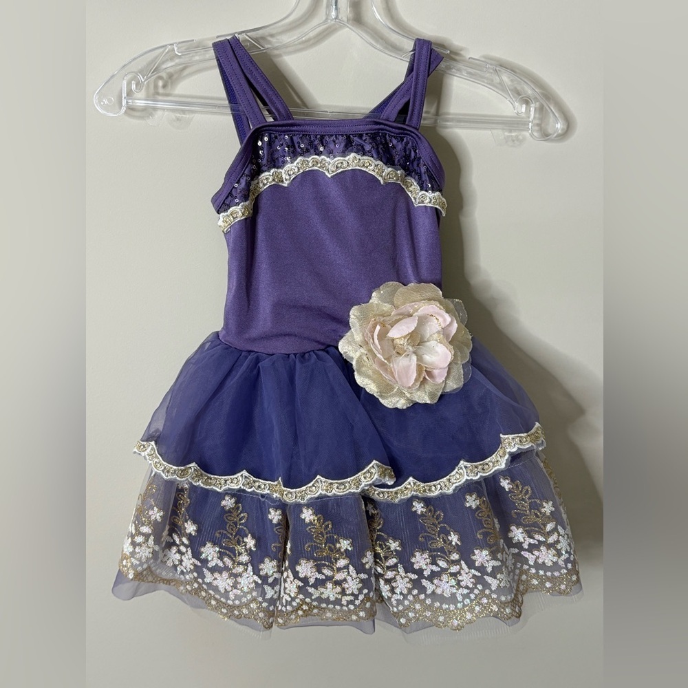 Weissman Dance Ballet Costume Beautiful Baby Purple Size SC